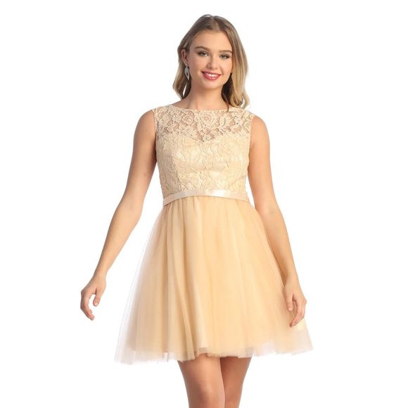 Cindy Collection 1449 Short Satin Dress main image 1